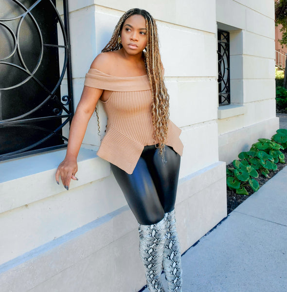 Load image into Gallery viewer, Locked In - Vegan Leather Leggings