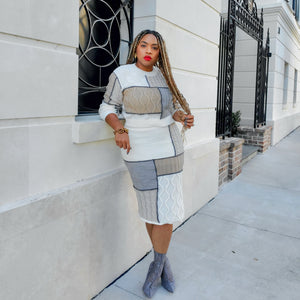 In the Mix - Knit Skirt Set
