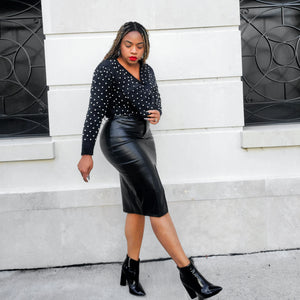 Raven - Leather Skirt