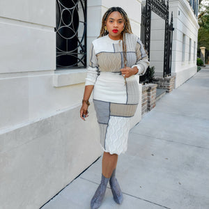 In the Mix - Knit Skirt Set