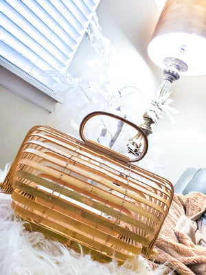 Bermuda - Foldable Bamboo Bag (Colors: Mahogany or Natural)