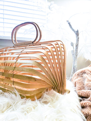 Bermuda - Foldable Bamboo Bag (Colors: Mahogany or Natural)