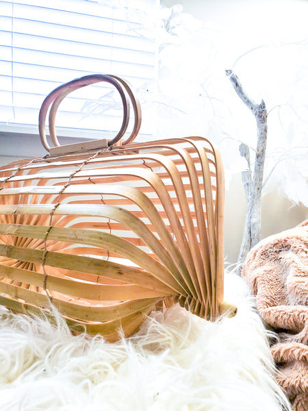 Load image into Gallery viewer, Bermuda - Foldable Bamboo Bag (Colors: Mahogany or Natural)