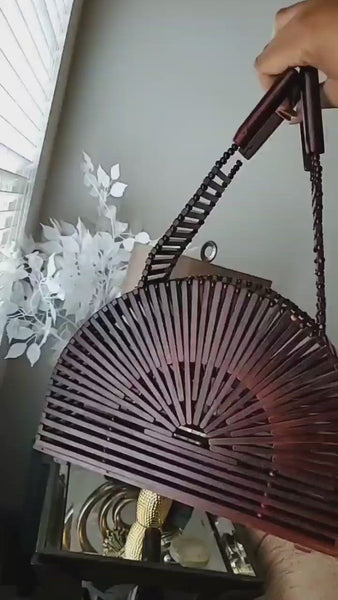 Load and play video in Gallery viewer, Tahiti Bamboo Handbag