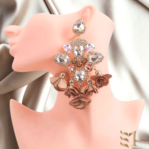Serena Earrings (Multicolor,  Black, Champagne)