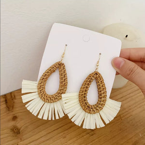 Rattan Earrings