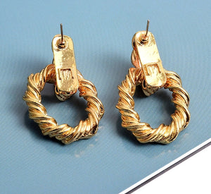 Golden Groove Earrings