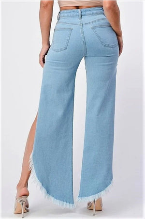 A Lil' Bit - Split Side Denim (+Color)