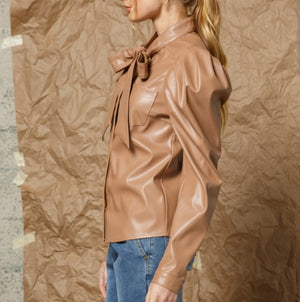 Southern Charm - Vegan Leather Top