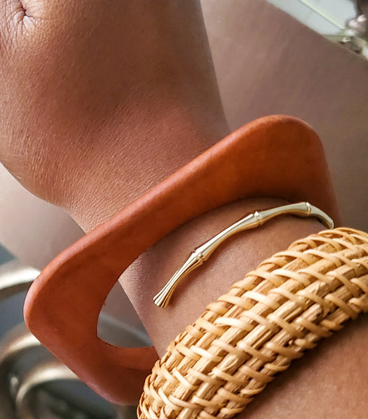 Load image into Gallery viewer, Bamboo Bracelet & Earrings - Singles or Set