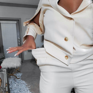 All Werk No Play - Suit Jogger Set