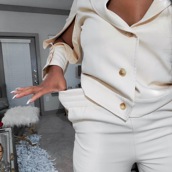 Load image into Gallery viewer, All Werk No Play - Suit Jogger Set