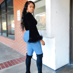 HoliSlay - Velvet Bodysuit