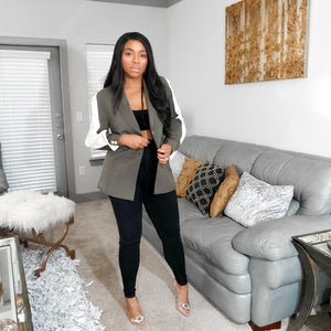 On Track - Ruffle Sleeve Blazer