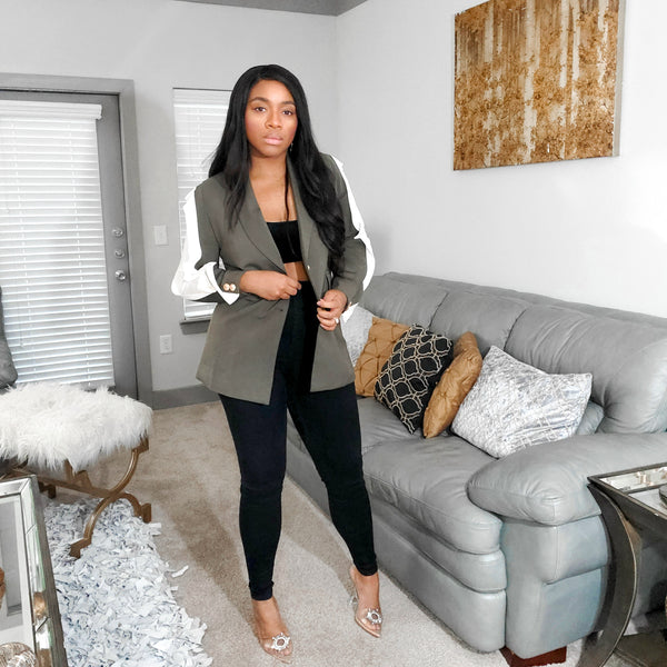 Load image into Gallery viewer, On Track - Ruffle Sleeve Blazer