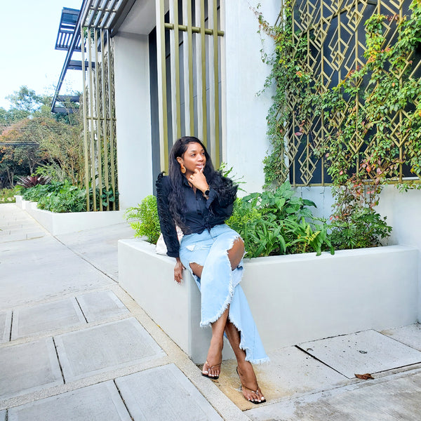 Load image into Gallery viewer, A Lil' Bit - Split Side Denim (+Color)