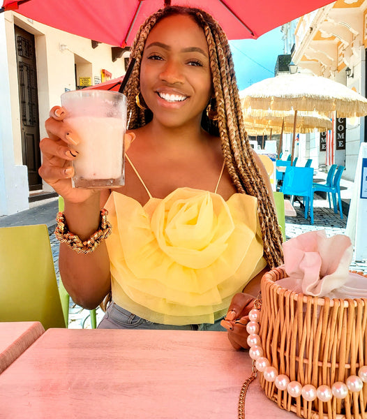 Load image into Gallery viewer, La Rosa - Top (yellow, green)
