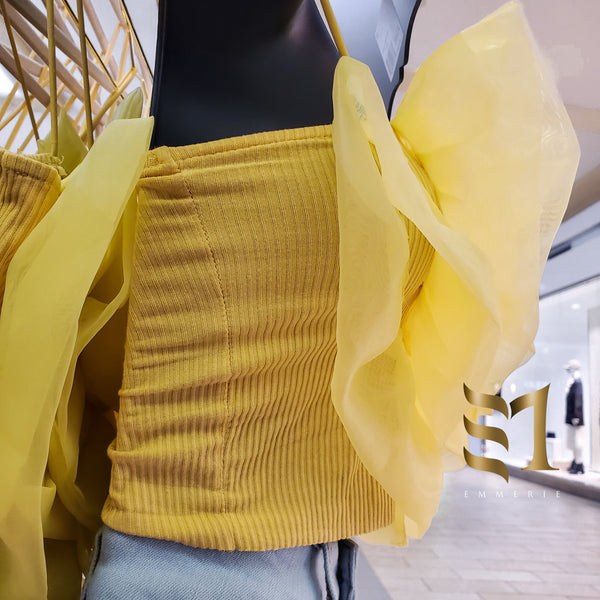 Load image into Gallery viewer, La Rosa - Top (yellow, green)