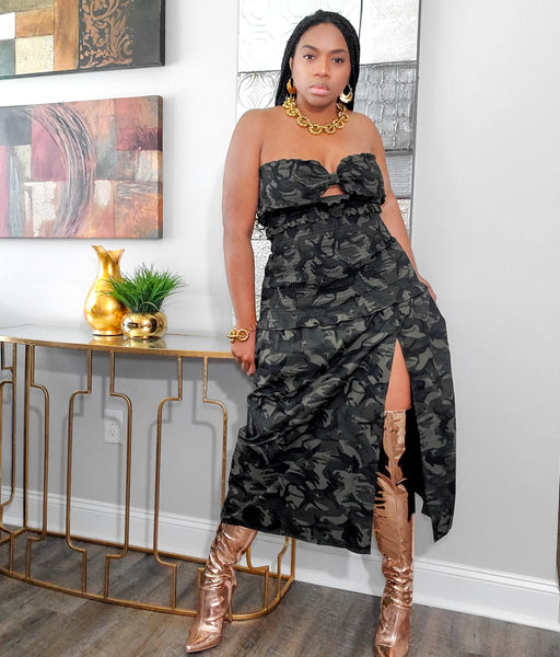 Load image into Gallery viewer, No Limit - Camo Dress
