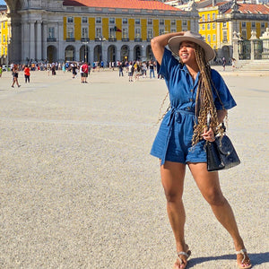 Summer Play - Denim Romper