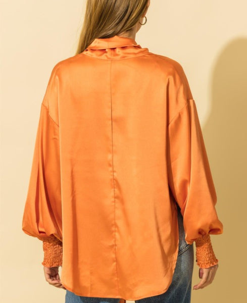 Load image into Gallery viewer, Happy Hour - Satin Balloon Shirt (+Color)
