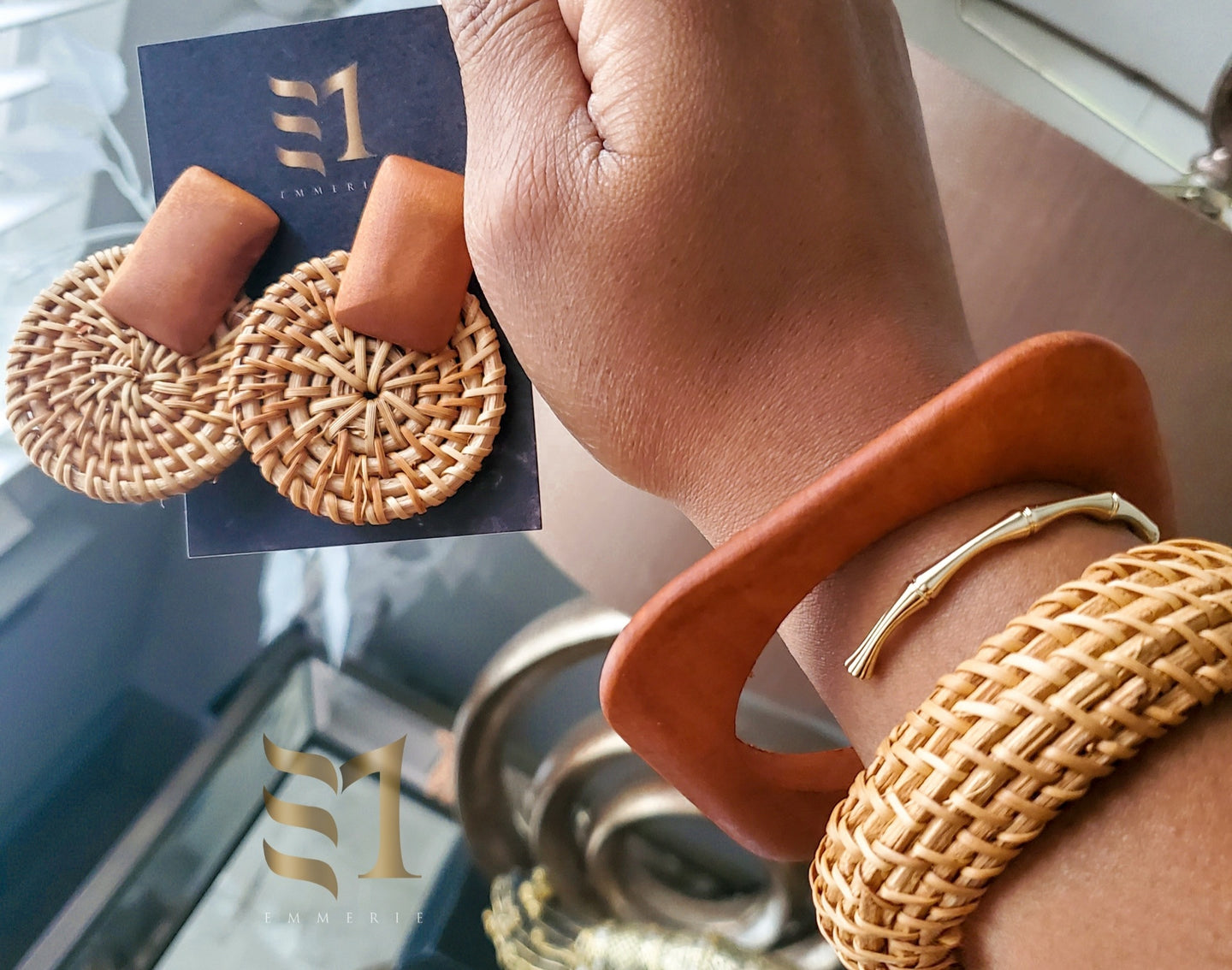 Bamboo Bracelet & Earrings - Singles or Set