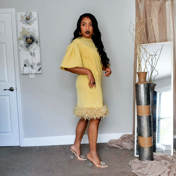 Load image into Gallery viewer, She&#39;s Fly - Feather Dress
